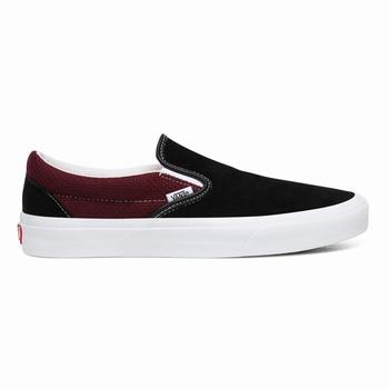 Panske Slip On Tenisky Vans P&C Classic Čierne/Kráľovská Modrá VA68LSBGZ